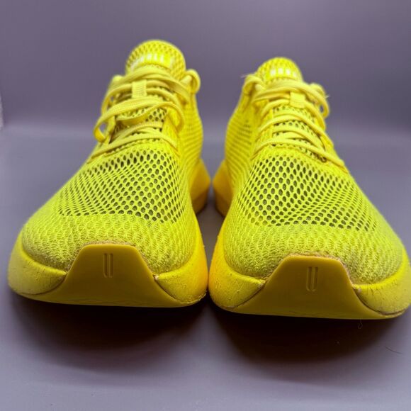 Nobull Drive Men\'s 12 Yellow Mesh Athletic Running Sneakers Lace-Up Breathable main image 4